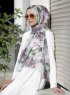 Dounia - Rosa Gemustertes Hijab