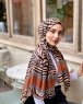 Kadifa - Senf Gemustert Baumwolle Hijab - Mirach