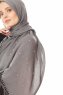 Kadri - Grau Hijab Mit Perlen - Özsoy
