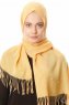 Kadri - Gelb Hijab Mit Perlen - Özsoy