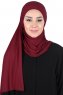 Kaisa - Bordeaux Baumwolle Praktisch Hijab