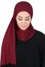 Kaisa - Bordeaux Baumwolle Praktisch Hijab