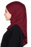 Kaisa - Bordeaux Baumwolle Praktisch Hijab