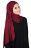 Kaisa - Bordeaux Baumwolle Praktisch Hijab