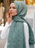 Khadija - Grün Gemustertes Hijab - Sal Evi