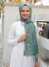 Khadija - Grün Gemustertes Hijab - Sal Evi