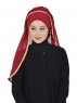 Louise - Bordeaux Praktisch Hijab - Ayse Turban
