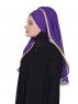Louise - Lila Praktisch Hijab - Ayse Turban