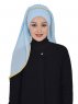 Louise - Hellblau Praktisch Hijab - Ayse Turban