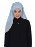 Louise - Hellblau Praktisch Hijab - Ayse Turban
