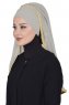 Louise - Taupe Praktisch Hijab - Ayse Turban
