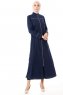 Lylah - Navy Blau Abaya - Miss Cazibe