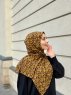 Majda - Senf Gemustert Crepe Hijab - Mirach