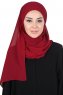 Malin - Bordeaux Praktisch Chiffon Hijab