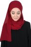 Malin - Bordeaux Praktisch Chiffon Hijab