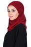 Malin - Bordeaux Praktisch Chiffon Hijab