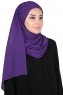 Malin - Lila Praktisch Chiffon Hijab