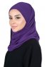 Malin - Lila Praktisch Chiffon Hijab