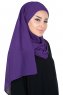 Malin - Lila Praktisch Chiffon Hijab