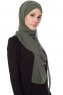 Mehtap - Khaki Praktisch Fertig Chiffon Hijab