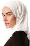Melek - Creme Premium Jersey Hijab - Ecardin