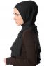 Melek - Schwarz Premium Jersey Hijab - Ecardin