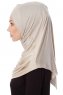 Mia - Helltaupe One-Piece Al Amira Hijab - Ecardin