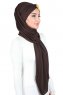 Mikaela - Braun & Senf Baumwolle Praktisch Hijab