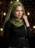 MW Khaki Chiffon Hijab Sjal Muslima Wear310214a