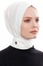 Narin - Creme Praktisch Fertig Crepe Hijab