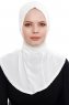 Narin - Creme Praktisch Fertig Crepe Hijab