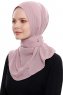 Narin - Dunkelrosa Praktisch Fertig Crepe Hijab