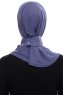 Narin - Royal Blue Praktisch Fertig Crepe Hijab