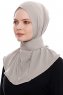 Narin - Sand Praktisch Fertig Crepe Hijab
