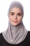 Nehir - Hellgrau 2-Piece Al Amira Hijab