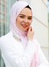 Nesrin - Rosa Gemustertes Hijab - Sal Evi