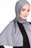 Nuray Glansig Gråblå Hijab 8A10d
