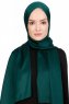 Nuray Glansig Mörkgrön Hijab 8A08a