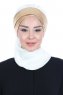 Olga - Creme & Gold Praktisch Hijab