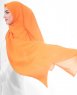 Orange Pepper Orange Georgette Hijab 5XA48d