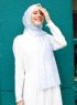 Pariza - Hellblau Gemustertes Hijab