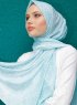 Pariza - Hellgrün Gemustertes Hijab