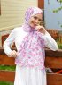Pariza - Dunkelrosa Gemustertes Hijab