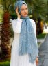 Pola - Grau Gemustertes Hijab - Sal Evi