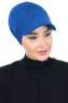 Sandra - Blau Baumwolle Turban - Ayse Turban