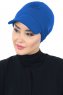 Sandra - Blau Baumwolle Turban - Ayse Turban