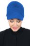 Sandra - Blau Baumwolle Turban - Ayse Turban