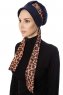 Sanem - Navy Blau Turban