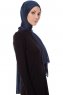 Seda - Navy Blau Jersey Hijab - Ecardin