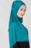 Seda Petrolgrön Jersey Hijab Sjal Ecardin 200224c